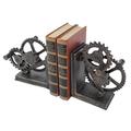 Design Toscano Industrial Gear Sculptural Iron Bookends QH9631